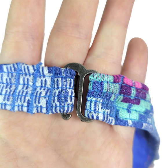 Roxy Bikini Top Womens Small Neon Florescent Blue Pink Yellow Boho Abstract - Picture 10 of 11